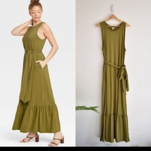 A New Day Ruffled Hem Maxi Dress w/ Pockets
